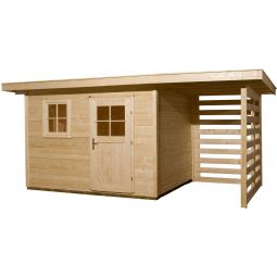 weka Gartenhaus 170 A naturbelassen Gartenhütte verschiedene Größen, Fichtenholz mit Wandstärke 28 mm