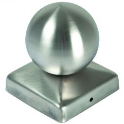 T&J Pfostenabdeckung Kugel aus Metall Pfostenabdeckung in Kugelform aus Metall – dekorativer und wetterfester Abschluss in feuerverzinkt, Kupfer oder Edelstahl