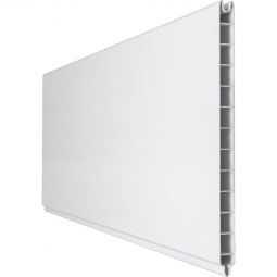 GroJa BasicLine PVC-Steckzaun Sichtschutzzaun Weiss Einzelprofil Sichtschutz Steckzaun Lamellenzaun Hochwertiger Kunststoff mit PVC-Folie veredelt, viele Kombinationsmöglichkeiten, 180x30x1,9 cm