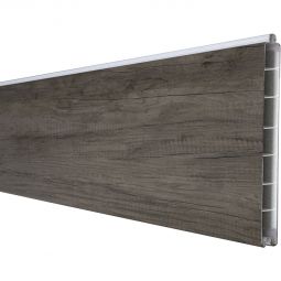 GroJa BasicLine schmal PVC-Steckzaun Sichtschutzzaun Monument Oak Einzelprofil Sichtschutz Steckzaun Lamellenzaun Hochwertiger Kunststoff mit PVC-Folie veredelt, viele Kombinationsmöglichkeiten, 180x15x1,9 cm