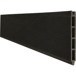 GroJa Solid Steckzaun Sichtschutzzaun Einzelprofil Schwarz co-extrudiert Sichtschutz Steckzaun Lamellenzaun Beidseitig gleiche Optik, sehr viele Kombinationsmöglichkeiten, 180x15x1,9 cm