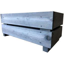 T&J SUNNY Pflanzkübel inklusive Pflanzfolie grau lasiert SUNNY Pflanzkübel grau lasiert im 5-tlg. DIY-Set inkl. Pflanzfolie – erhältlich in 39x19x17,5 cm oder 58x29x31,5 cm