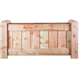 T&J Pflanzkübel GÖTEBORG Lärche cm V2A verschraubt Blumenkübel gefertigt aus Lärchenholz, Kanthölzer 88x88 mm, Bretter 18x78 mm, inklusive Pflanzfolie