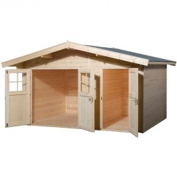 weka Gartenhaus 261 naturbelassen Gartenhütte verschiedene Größen, Fichtenholz mit Wandstärke 28mm
