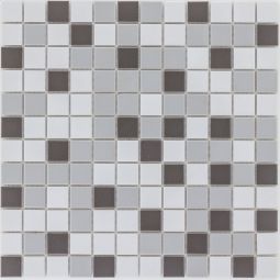 Wellker Keramikmosaik Grau Mix 33x33 cm Mosaikfliesen 4 mm vielseitig einsetzbar