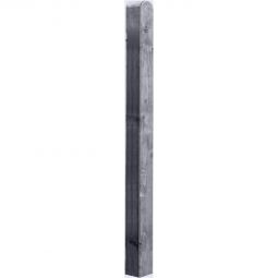 T&J Pfosten für BLACKLINE Kopf gerundet Pfosten für BLACKLINE, 9x9x100 cm, kesseldruckimprägniert & anthrazitfarbig – aus Kiefer/Fichte, mit gerundetem Kopf