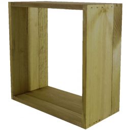T&J LABO-3D Fenster Dekoratives Fenster aus ölbehandelter Weide 36x36x17 cm – passende Ergänzung zum LABO-3D Weidengeflechtsystem für stilvolle Akzente
