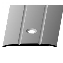 PARKETTFREUND Übergangsprofil Alu eloxiert Edelstahl Schrauben und Dübel Übergangsschiene Aluminium verschiedene Varianten, bis 2m
