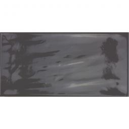 Wandfliesen Loft Dunkelgrau glasiert glänzend mit Rundkante 10x20 cm Stärke 7 mm 1 Pack = 50 Stück, auch als Muster erhältlich