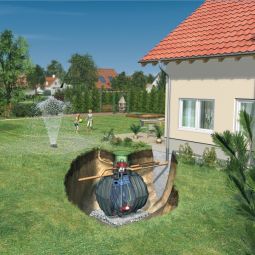 GRAF Carat Komfort Gartenanlage Zisterne Regenwassertank Die komfortable Lösung mit Automatik-Tauchpumpe, verschiedene Größen, inklusive Zubehör
