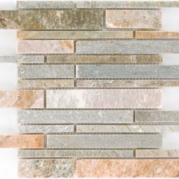 Wellker Natursteinmosaik Jaen Quarzit Beige Bunt 3-Bahn 30,5x30,5 cm Mosaikfliesen vielseitig einsetzbar