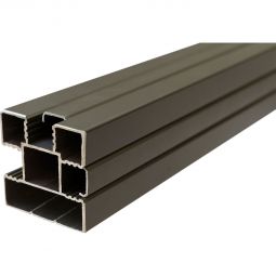 Wellker Sichtschutzzaun Alu-Pfostenset Cora Line für Stellfuß Steckzaun Zur festen Montage von Cora Line Steckzäunen