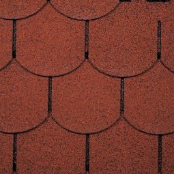 wolff Finnhaus Dachschindeln Biberschwanz Rot Bitumenschindeln Inhalt 3m²