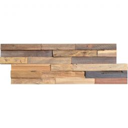 Wellker Holzwandverblender Trelew Teak Format Z 60x15cm Riemchen Zur Wandgestalltung geeignet