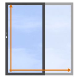 TraumGarten Einzeltor auf Maß Glassichtschutz SYSTEM GLAS KLAR Stabiler Edelstahlrahmen mit Aluminium-Laibung, 8 mm ESG-Glas klar, Breite 60–130 cm, Höhe bis 180 cm, für moderne Grundstücksabgrenzungen