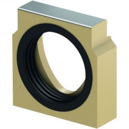 ACO Drain Multiline Seal in Stirnwand für Rinnenende mit horizontalem Rohranschluss kombinierbar mit Multiline Rinnen