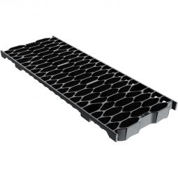 BIRCOsir 100 Design-Guss Wabenabdeckung für Entwässerungsrinne Für das BIRCOsir 100 System, schwarz-tauchlackiert, Belastungsklasse E 600