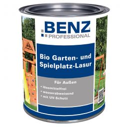 BENZ PROFESSIONAL Bio Garten- & Spielplatz-Lasur Holzschutzmittel verschiedene Farben, wetterbeständig und stark wasserabweisend