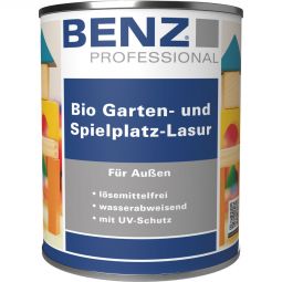 BENZ PROFESSIONAL Bio Garten- & Spielplatz-Lasur Holzschutzmittel verschiedene Farben, wetterbeständig und stark wasserabweisend