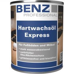 BENZ PROFESSIONAL Hartwachsöl Express schnelle Trocknung, matt oder weiß, für Fußböden und Möbel