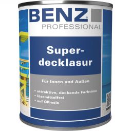 BENZ PROFESSIONAL Superdecklasur Holzschutzmittel verschiedene Farben, für alle Hölzer, lösemittelfreie Lasur auf Ölbasis
