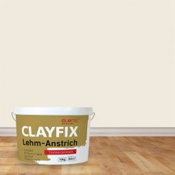CLAYTEC Lehm-Anstrich CLAYFIX Woll-Weiss 1,5 kg oder 10 kg Eimer