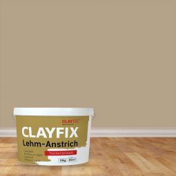 CLAYTEC Lehm-Anstrich CLAYFIX Umbra-Natur 1,5 kg oder 10 kg Eimer