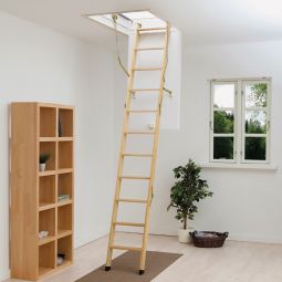 DOLLE Holz Bodentreppe clickFIX 3-teilig, U-Wert 0,49 Dachbodentreppe bis Raumhöhe 274 cm, in verschiedenen Größen erhältlich