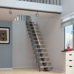 DOLLE Mittelholmtreppe Dublin, inkl. einseitigem Geländer Stellen Sie Ihre Treppe selbst zusammen