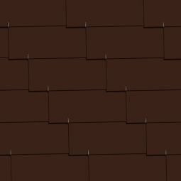 CEDRAL Dach- und Fassadenplatte 60x30 cm glatt, dunkelbraun Rechteckschindel, waagrechte Deckung, 2-Loch