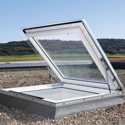 VELUX Flachdachfenster Basis-Element CXP 0473Q Kunststoff Manuell Basis-Element für die Aufnahme der verschiedenen Verglasungen