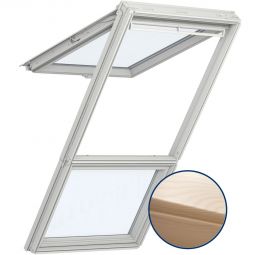 VELUX Dachfenster Lichtlösung GPL GIL LICHTBAND Holz klar lackiert THERMO Klapp-Schwingfenster 2-fach Standard-Verglasung, ESG außen, VSG innen