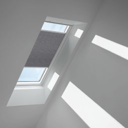VELUX Wabenplissee Grautaupe 1170 lichtundurchlässig, Wabenstruktur für zusätzliche Wärmedämmung, für verschiedene VELUX-Dachfenster geeignet
