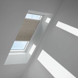VELUX Wabenplissee Cremegrau 1171 lichtundurchlässig, Wabenstruktur für zusätzliche Wärmedämmung, für verschiedene VELUX-Dachfenster geeignet