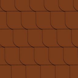 CEDRAL Fassadenplatte 20x20 cm glatt, klassikrot universell einsetzbar, gerundet, gelocht