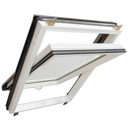 Wellker Dachfenster Premium Kunststoff R48 made by Roto Fenster VSG-Verglasung innen, Hitzeschutzverglasung