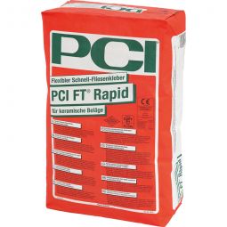 PCI FT Rapid Flexibler Schnell-Fliesenkleber Grau 25kg Sack, für keramische Beläge