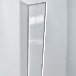 gutta Vordachseitenblende B1 Weiß Stegplatte 45x60x200cm, Aluminium Rahmen mit klarer Stegplatte















































