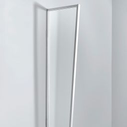 gutta Vordachseitenblende B1 Weiß 45x60x200cm, Aluminium Rahmen mit klarem Acrylglas














































