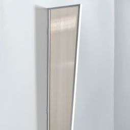 gutta Vordachseitenblende B2 Weiß Stegplatte Bronze 45x60x175cm, Aluminium Rahmen mit Bonze Stegplatte





















































