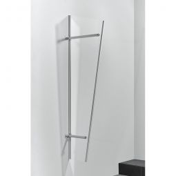 gutta Vordachseitenblende PT-GR Edelstahloptik 30x60x185cm, Aluminium Rahmen mit klarem Acrylglas












































