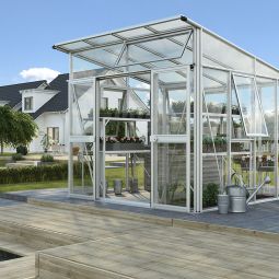 Vitavia Gewächshaus Aura Tomatenhaus Kombiverglasung Silber Verschiedene Größen