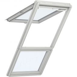 VELUX Dachfenster Lichtlösung GPL GIL LICHTBAND Holz weiß lackiert THERMO Klapp-Schwingfenster 2-fach Standard-Verglasung, ESG außen, VSG innen