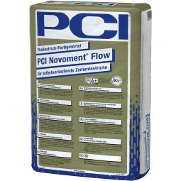 PCI Novoment Flow Fließestrich Fertigmörtel Grau 25 kg Sack, für Verbundestriche und Estriche auf Trenn- oder Dämmschicht