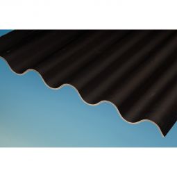 Swisspearl Sinus-Wellplatte 177/51 Faserzement anthrazit Profil 5, 873 mm Deckbreite, Schallreduzierend, rostfrei, nicht brennbar, hohe Wasseraufnahmekapazität