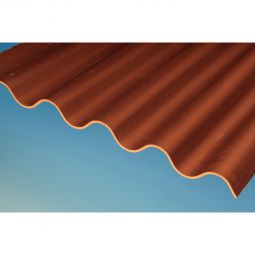 Otto Wolff OWONIT rot, 5 Profil Faserzement-Wellplatte Dachplatte 920 mm breit