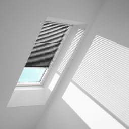 VELUX Jalousie manuell PAL Schwarz matt 7062 Licht und Schatten regulieren, für verschiedene VELUX-Dachfenster geeignet