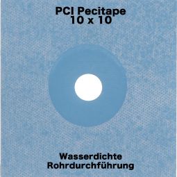 PCI Pecitape 10x10cm Spezial-Dichtmanschette zum Eindichten von Rohrdurchführungen