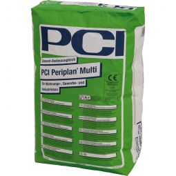 PCI Periplan Multi Zement-Bodenausgleich Grau 25kg Sack, für Wohnungs , Gewerbe und Industriebau
