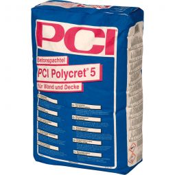 PCI Polycret 5 Betonspachtel Grau 5-25kg, für Wand und Decke